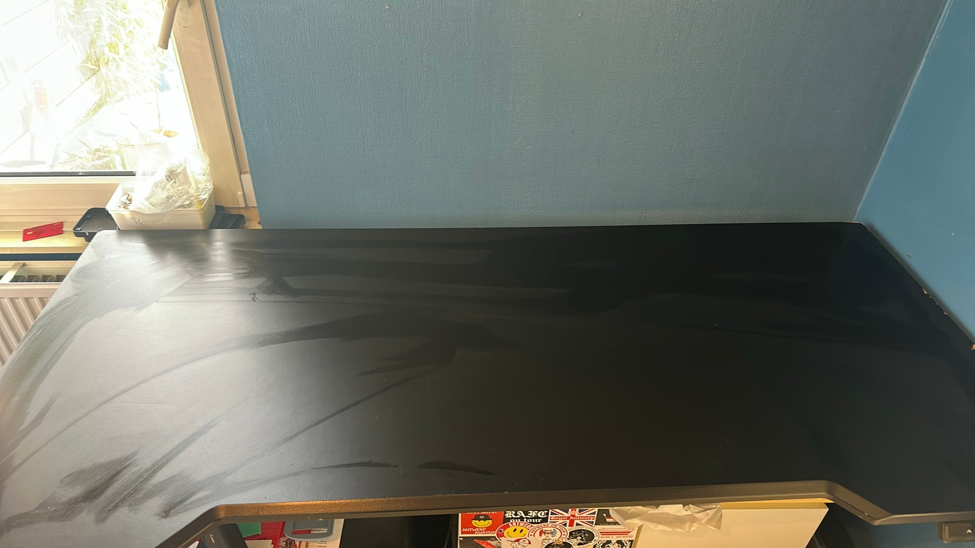 IKEA UPSPEL zit sta bureau 180x80, Ophalen, Gebruikt, 180 cm, Spaanplaat of MDF