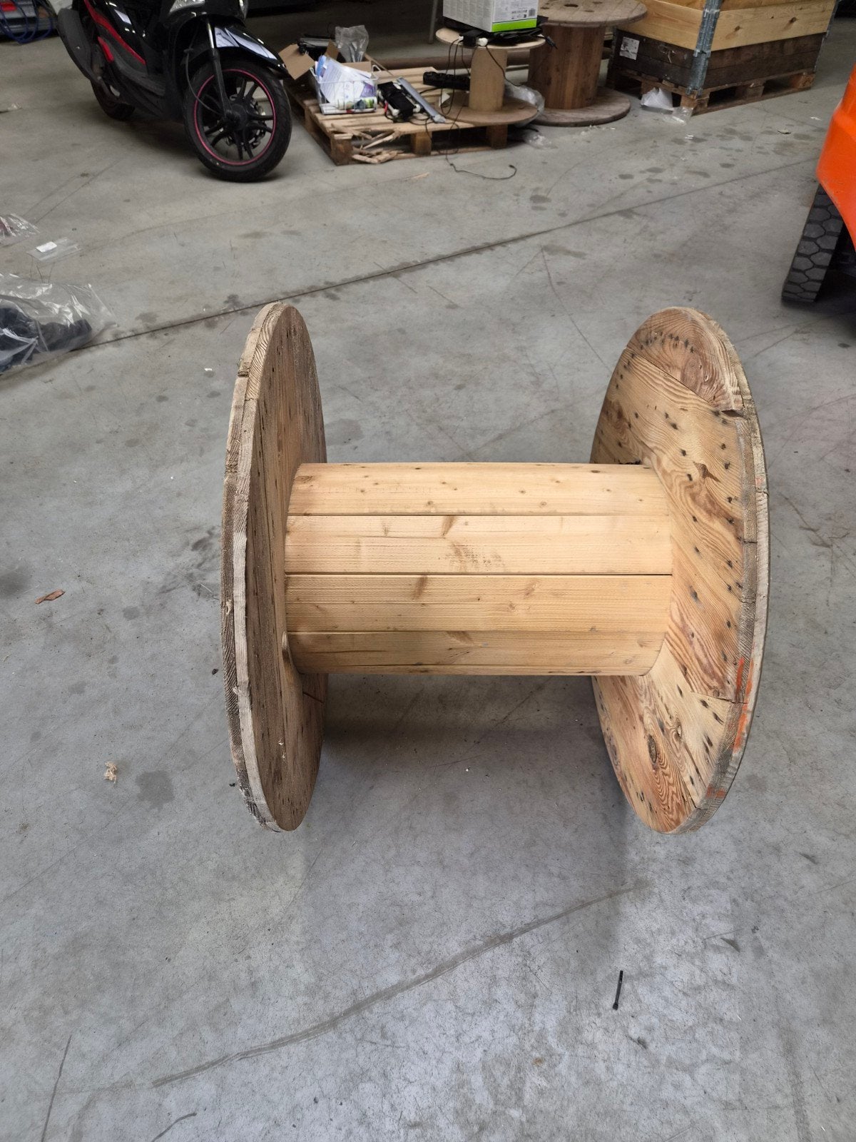 houten kabelhaspel, Tuin en Terras, Ophalen, Rond, Hout