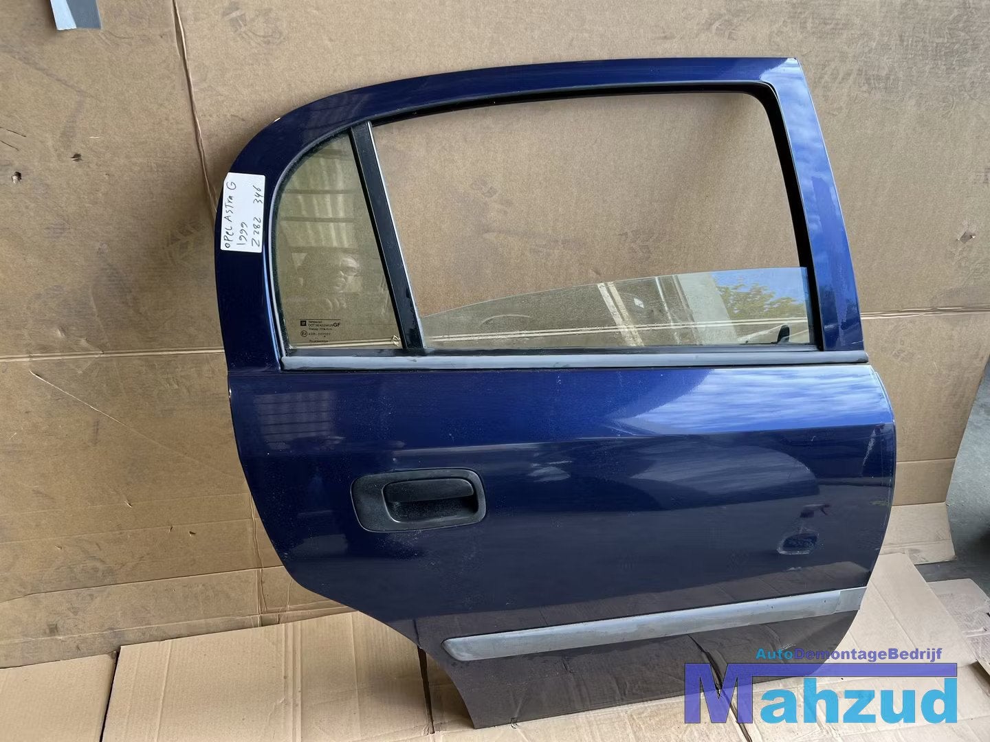 OPEL ASTRA G Blauw Z282 Rechts Achter deur portier 5 deurs, Gebruikt, Deur, Kontakt@opel-infoservice.de, Opel