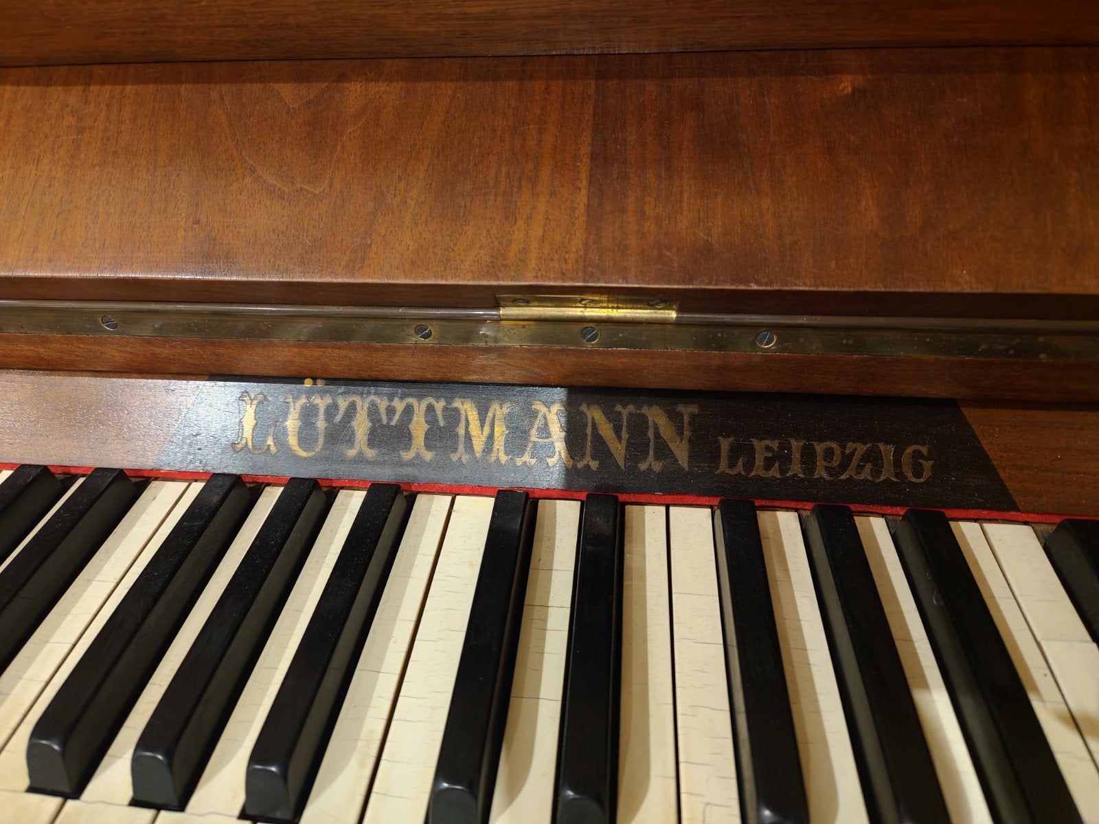 piano Lutmann Leipzig, Enlèvement, Utilisé, Brun, Piano