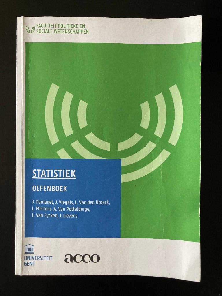 Statistiek oefenboek, Boeken, Ophalen