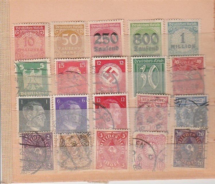 Duitse postzegels, Ophalen of Verzenden, Duitse Keizerrijk, Gestempeld
