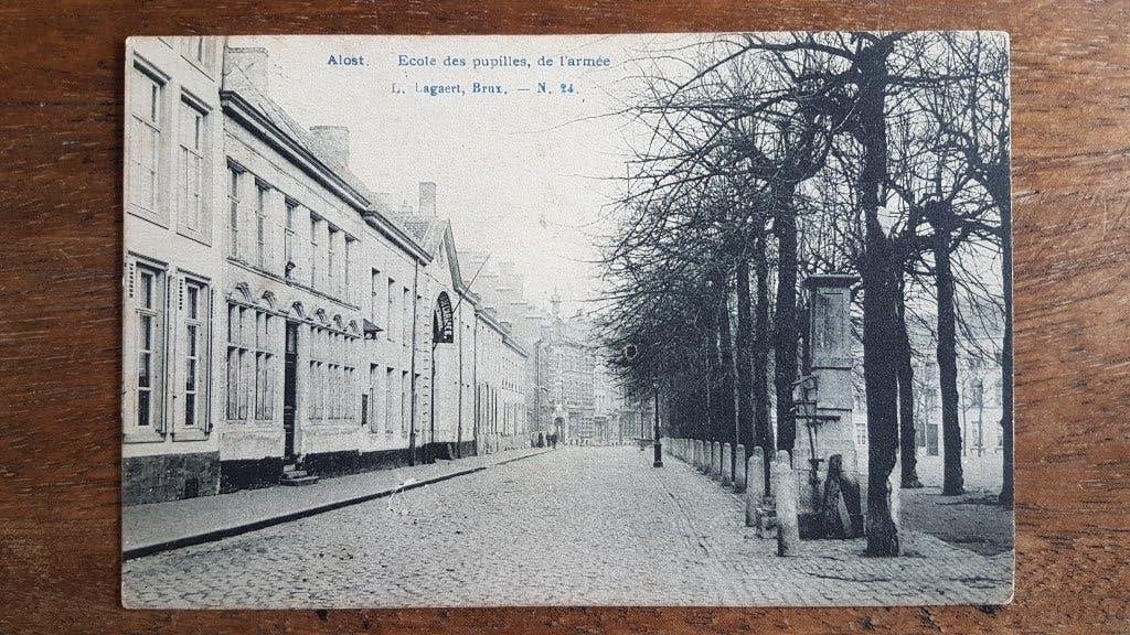 Postkaart Aalst Alost Ecole des pupilles de l'armée, Collections, Enlèvement ou Envoi, Avant 1920, Affranchie, Flandre Orientale