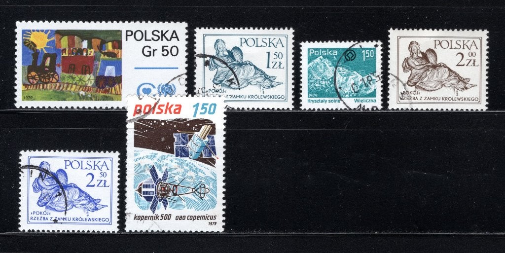 POLOGNE Lot 1979 estampillé, Envoi, Pologne, Affranchi