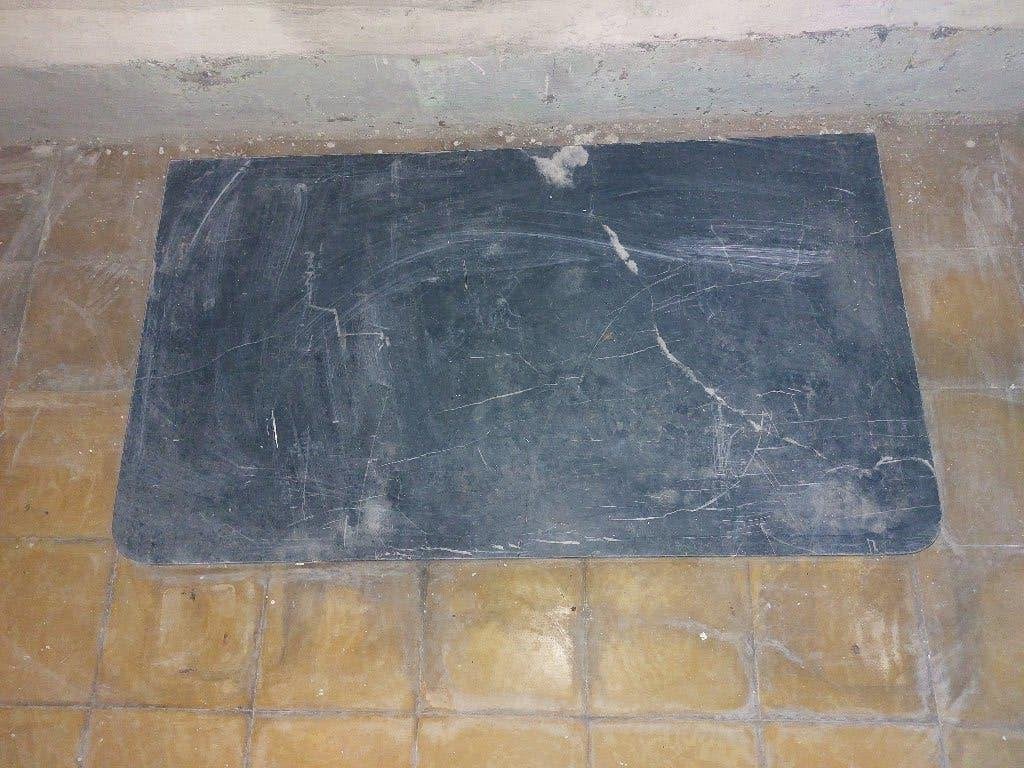 Stoofplaat oude vloerplaat kolenkachel, Antiek en Kunst, Ophalen