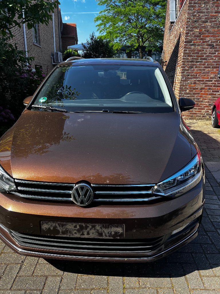 Volkswagen Touran 1.8 TSI DSG Automaat (7-zits), Auto's, Monovolume, Euro 6, Bruin, Alcantara
