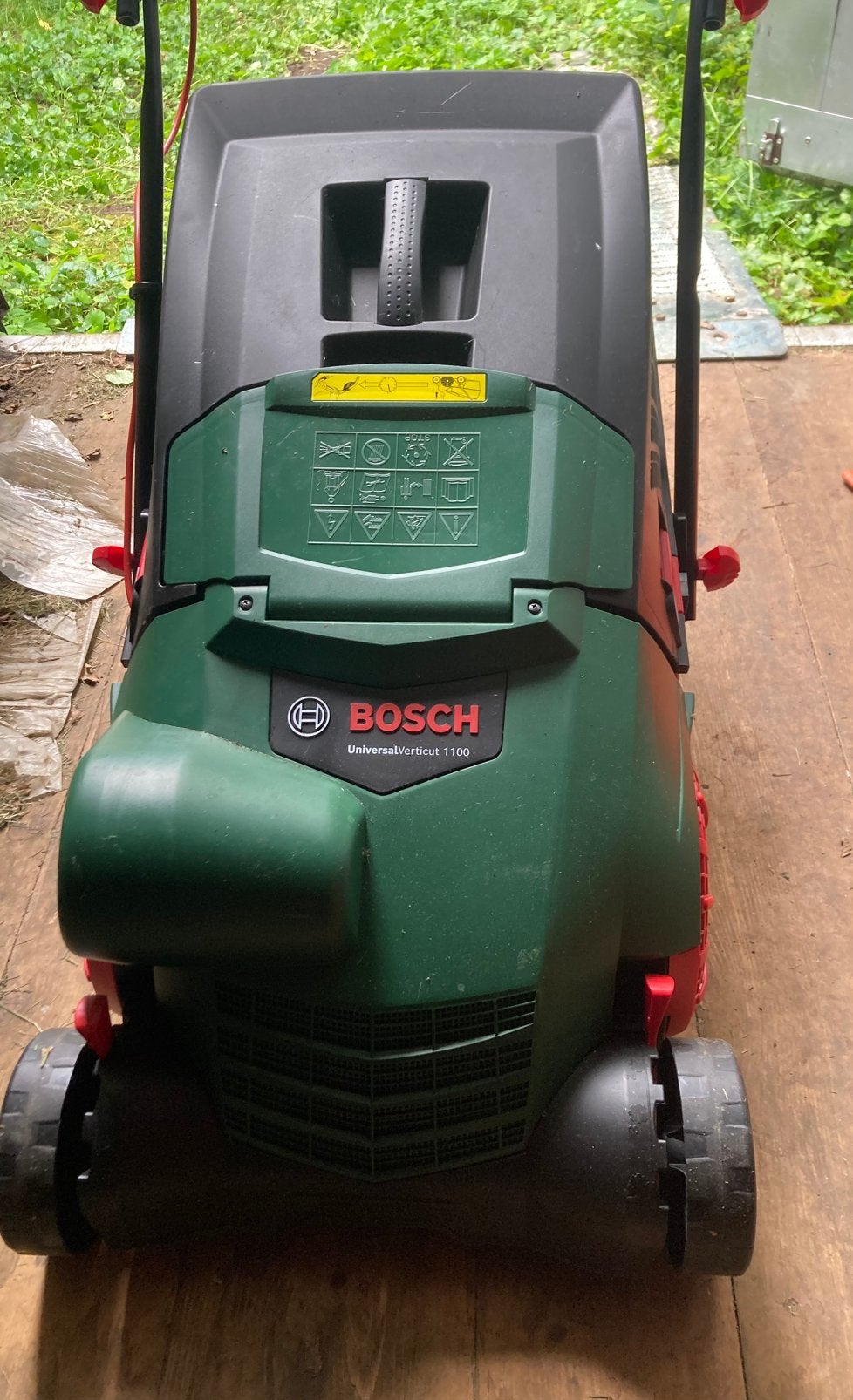 Elektrische verticuteermachine voor kleinere tuin, Tuin en Terras, Grasmaaiers, Ophalen, Zo goed als nieuw