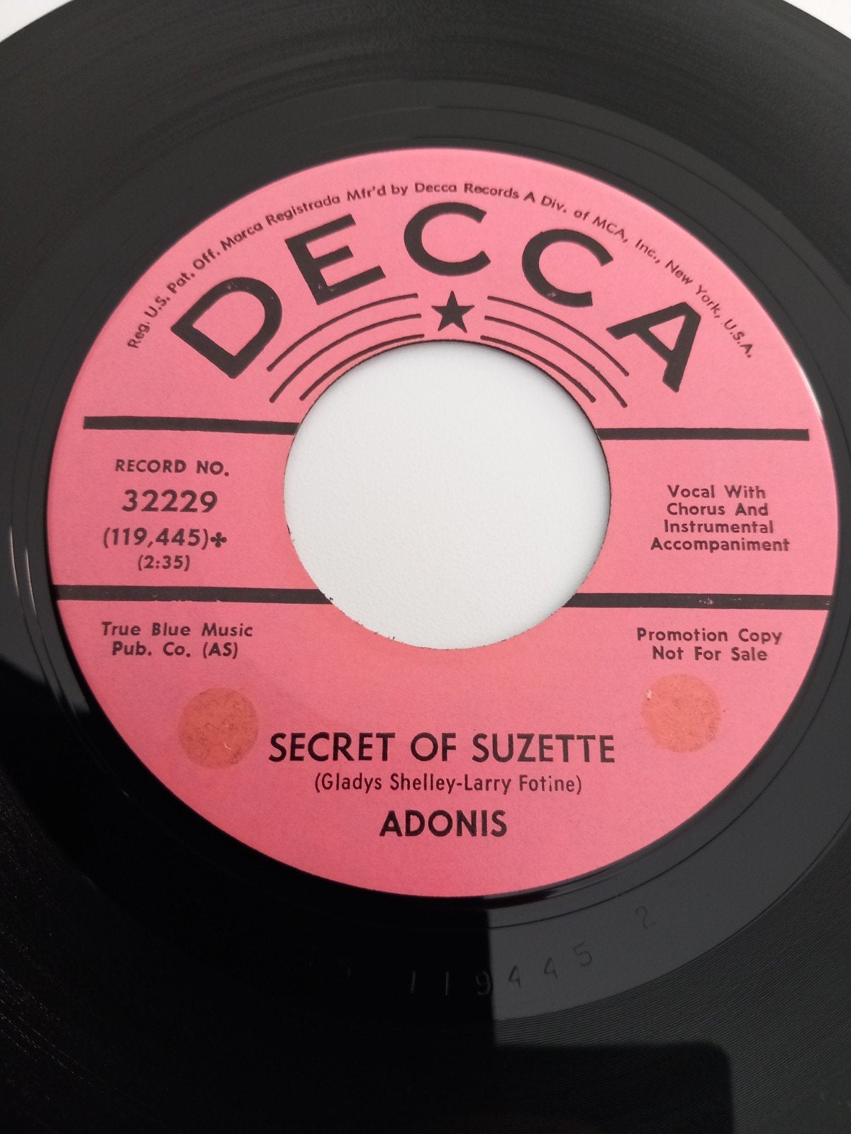 ADONIS .OLDIES 60S USA 45T