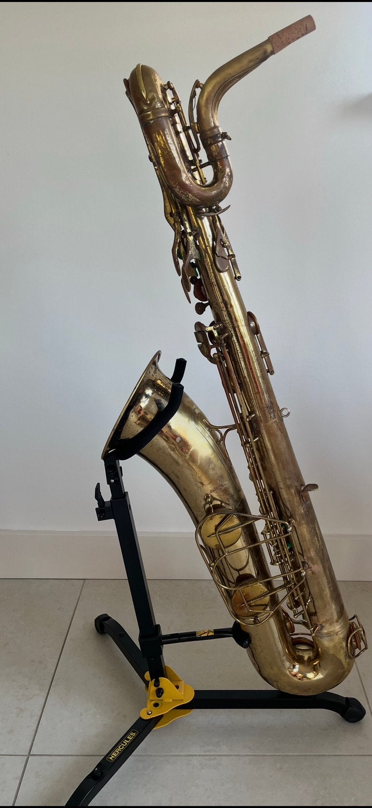 saxophone baryton The Martin Eb baryton, Enlèvement ou Envoi, Utilisé, Bariton, Avec valise