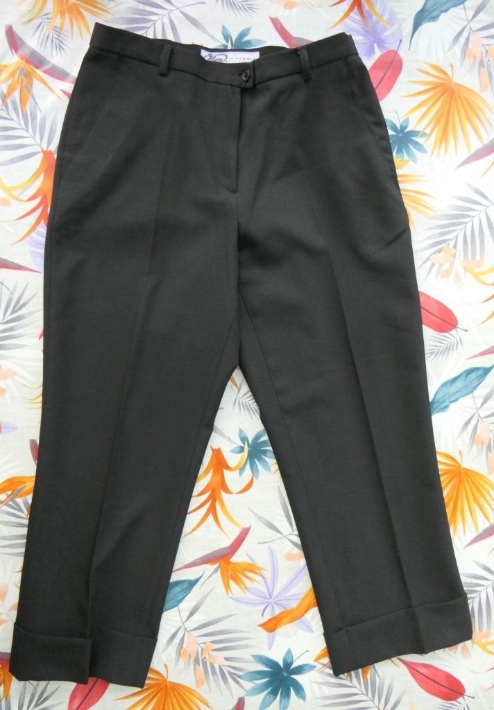 Zwarte zwarte broek Ober 3/4, Ophalen, Zwart