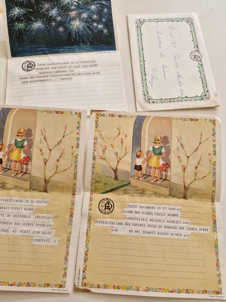 Lot  documents anciens 1968 -1969, Timbres & Monnaies, Enlèvement ou Envoi, Lettre