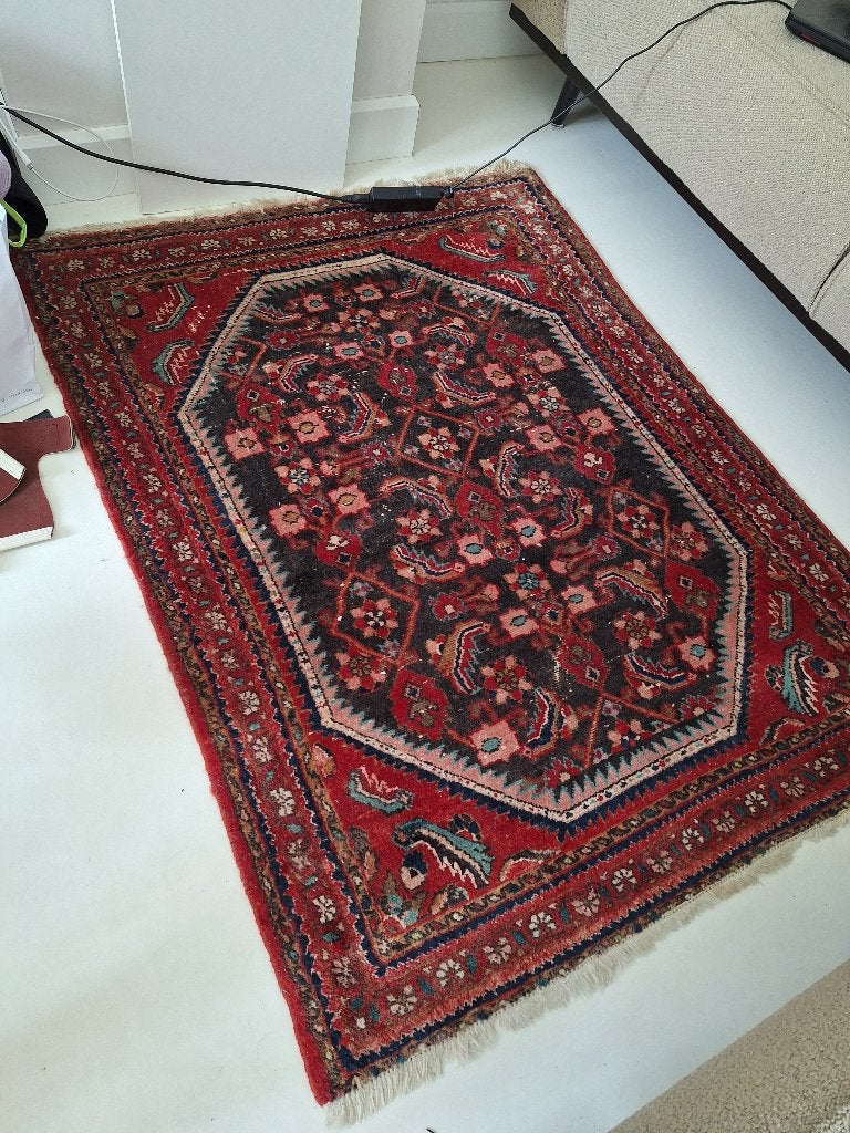 moquetter, Rouge, 100 à 150 cm, Enlèvement ou Envoi, Vintage