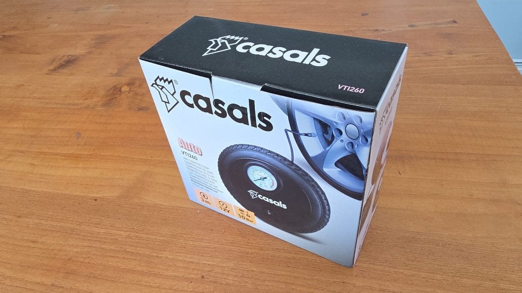 Nieuwe Casals VTI260 12V bandencompressor – 10 bar, Neuf, Moins de 25 litres, Enlèvement ou Envoi, Moins de 200 litres/min