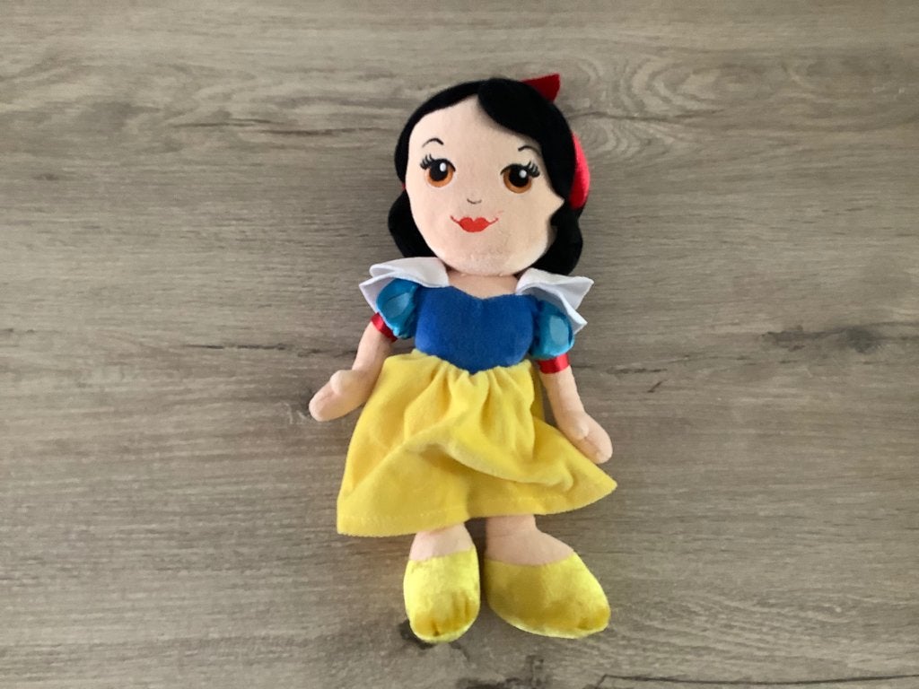 Personnage en peluche Disney Blanche-Neige (30 cm), Lavable, Autres marques, Comme neuf, Moyen (20 à 80 cm)