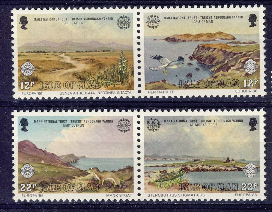 Isle of Man 1986 - CEPT nr 307 - 310 **, Postzegels en Munten, Verzenden, Overige landen, Postfris