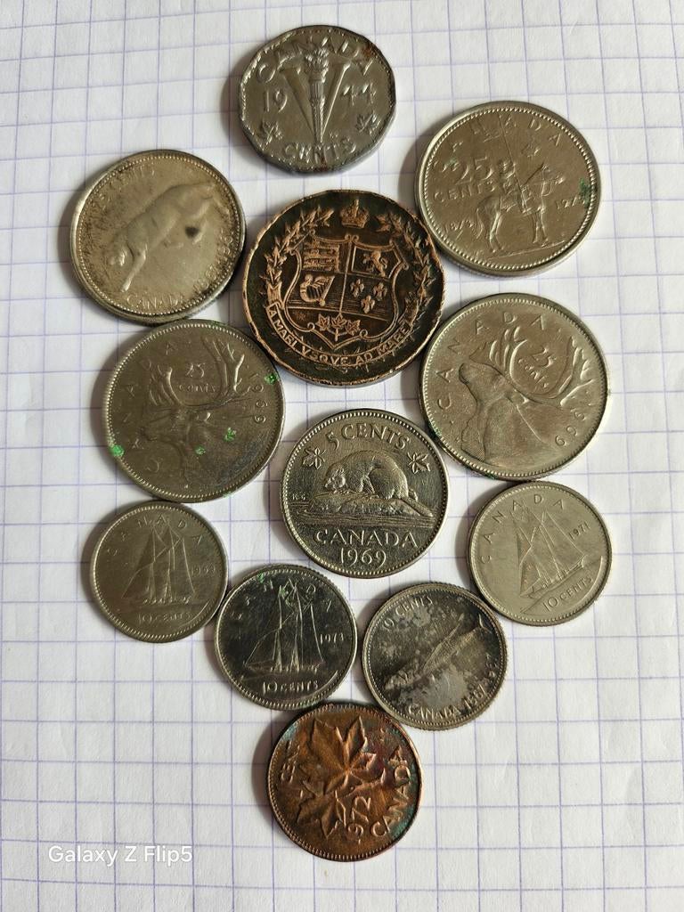 Zeldzaam lot Canada: Confederatiemedaille 1927+25c zilver, Ophalen of Verzenden, Zilver