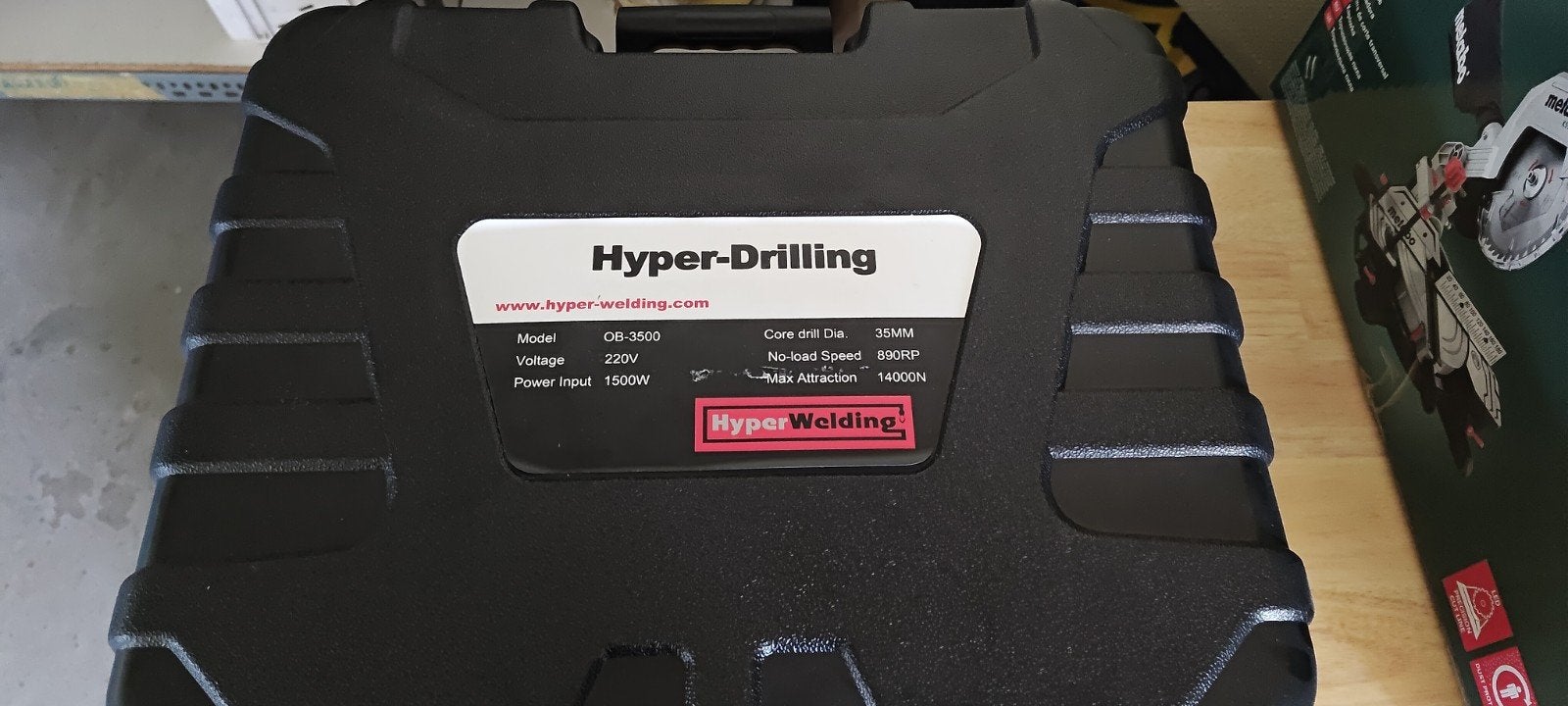 Hyper Welding HW35 OB3500 Magneetboor + Hyper Core Drillset, Ophalen, Nieuw, 600 watt of meer, Overige typen