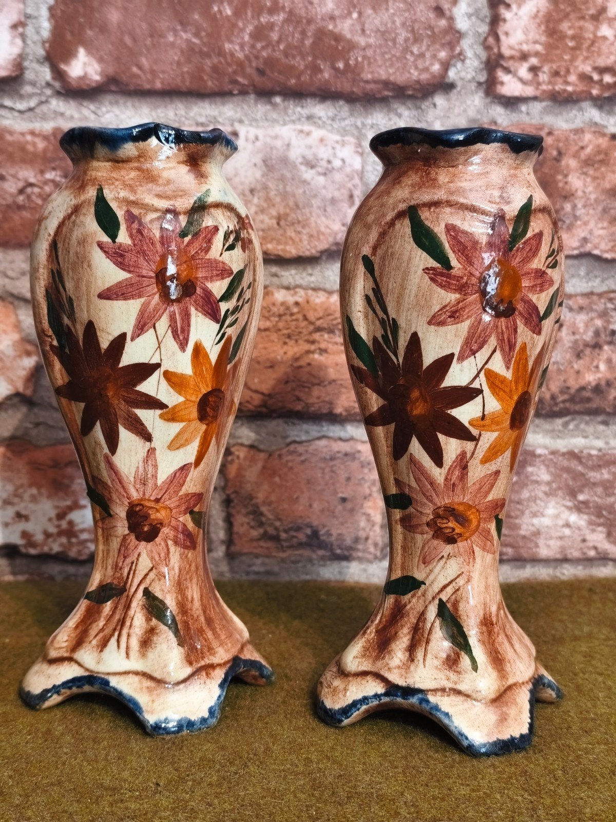 paire de vase ancien en céramique, Enlèvement ou Envoi