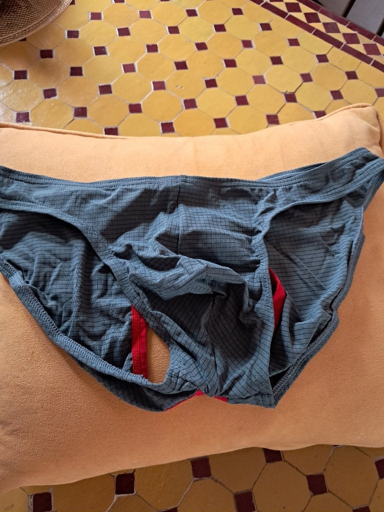 Prachtige sexy grijze minislip voor heren, maat L, Kleding | Heren, Ophalen, Grijs, Slip