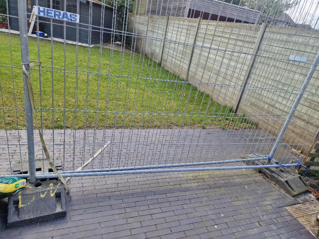 Werfhekken Heras, Ophalen, Gebruikt