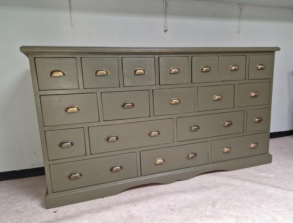 Vintage apothekerskast ladekast, Ophalen