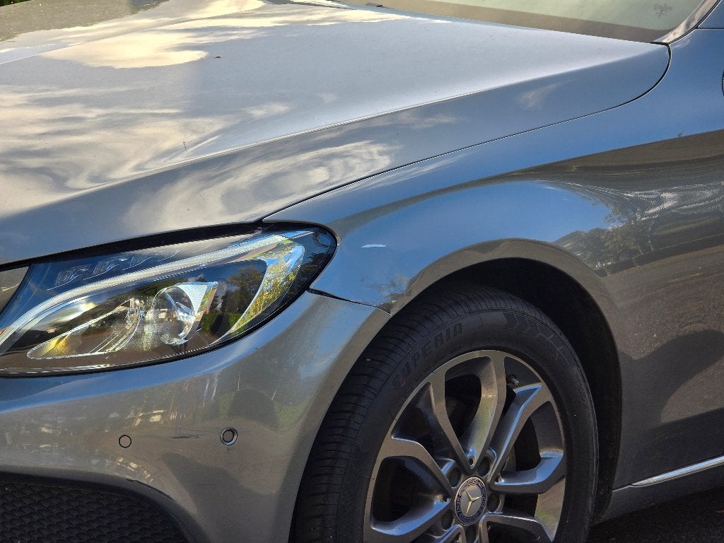 MERCEDES BENZ C 180 1.6 benzine 2016 Euro6b ° EXPORT ❗, Auto's, 4 cilinders, Leder en Stof, 1595 cc, Bedrijf