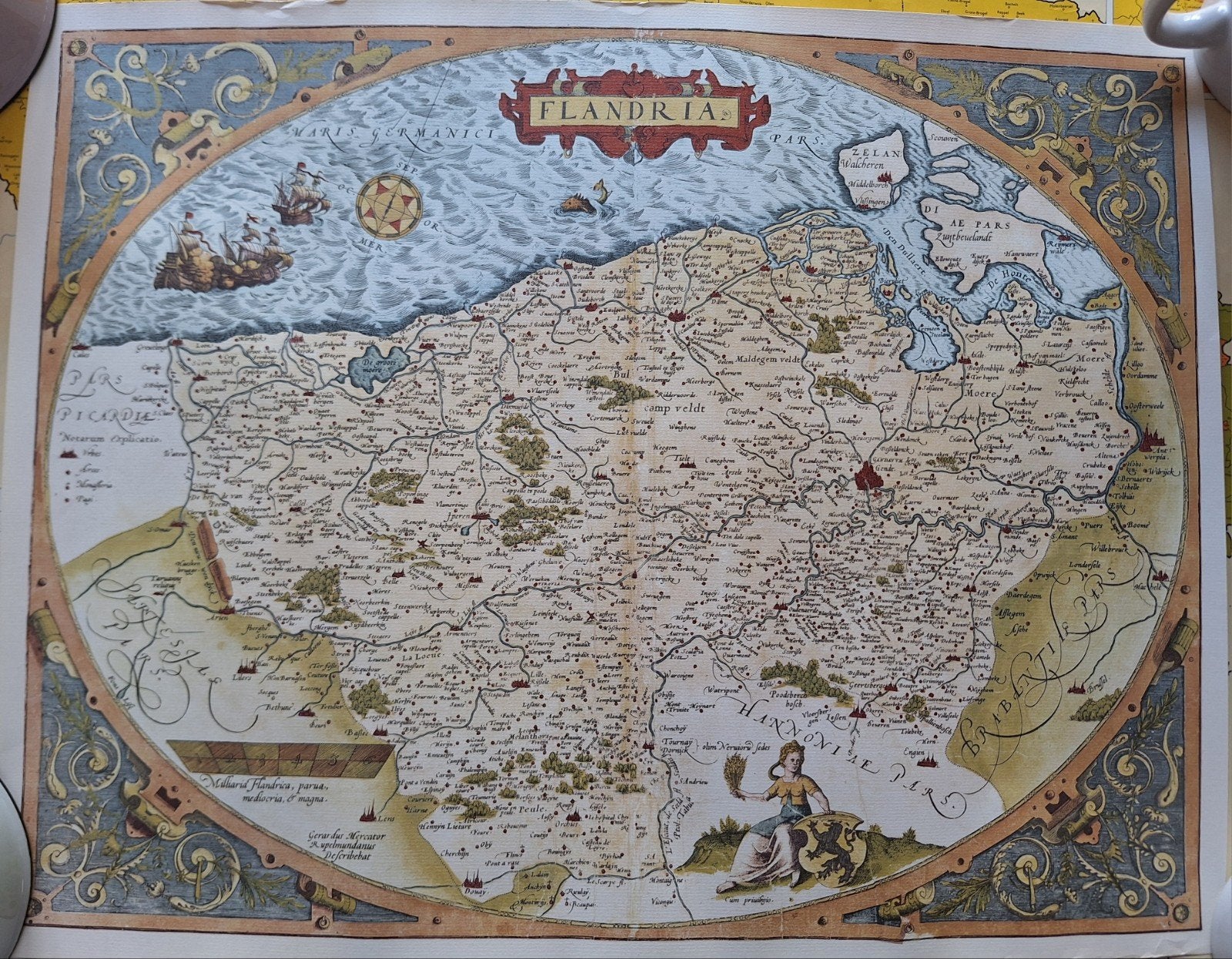 cartes anciennes de la Belgique - Vlaanderen, Enlèvement ou Envoi