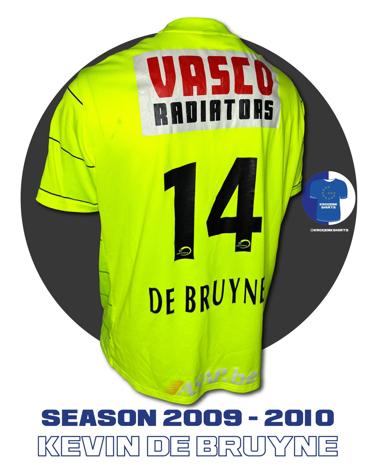 Match porté par Kevin De Bruyne Genk, Hobby & Loisirs créatifs, Enlèvement ou Envoi