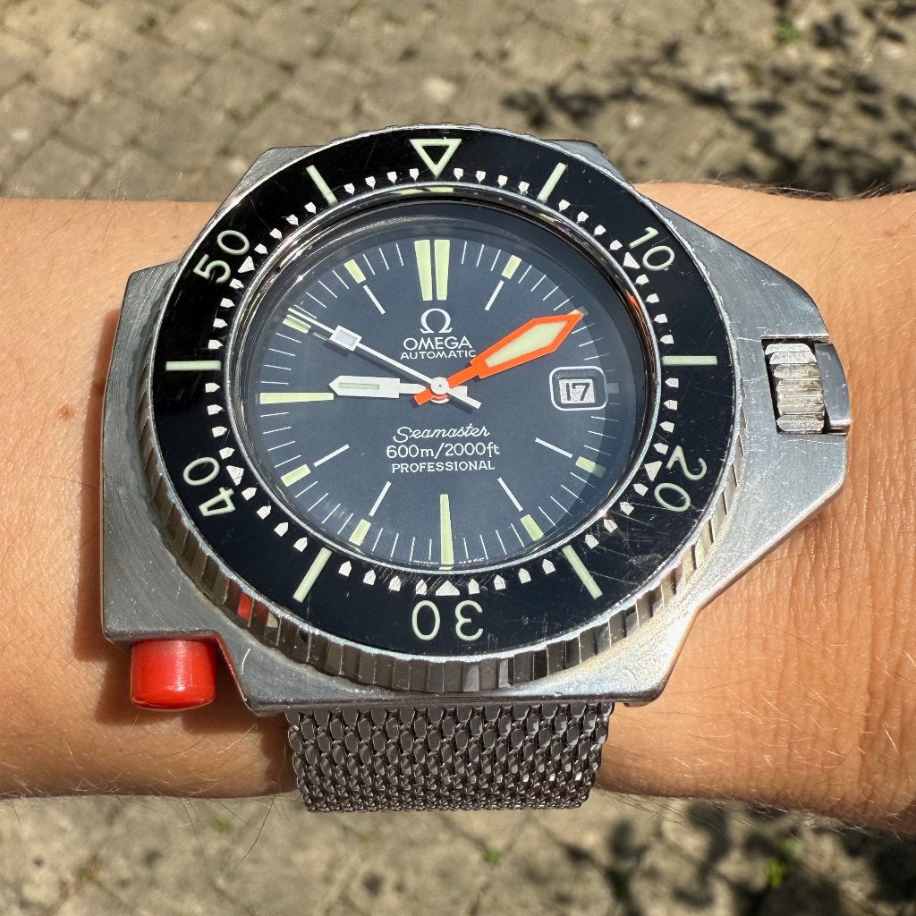 Omega Seamaster 600 Ploprof (revisie + geschiedenis), Ophalen of Verzenden, Polshorloge, Omega