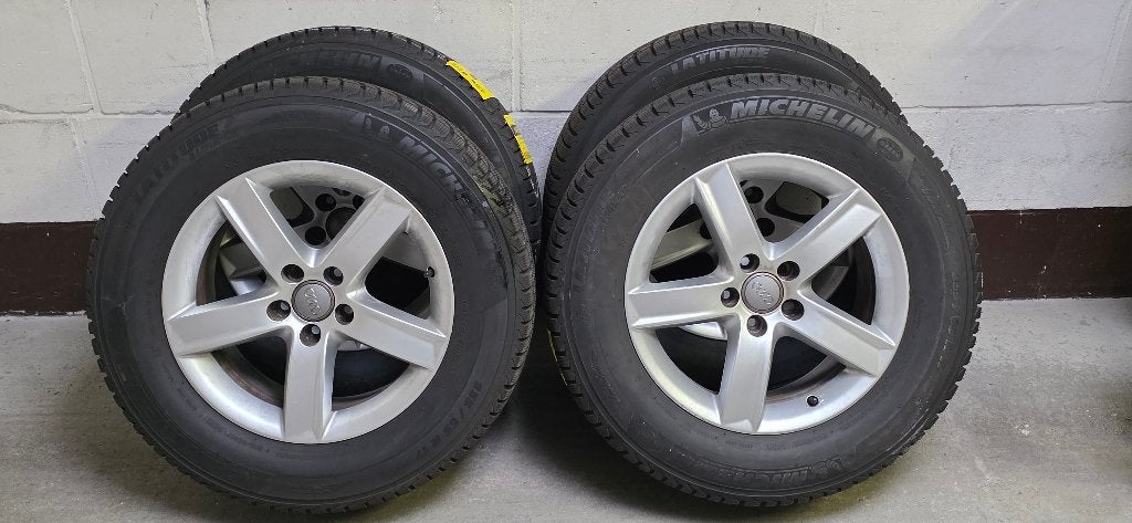 Michelin winterbanden/ Velgen 17' van AUDI, Auto-onderdelen, Banden en Velgen, Ophalen, Gebruikt, Banden en Velgen, 17 inch