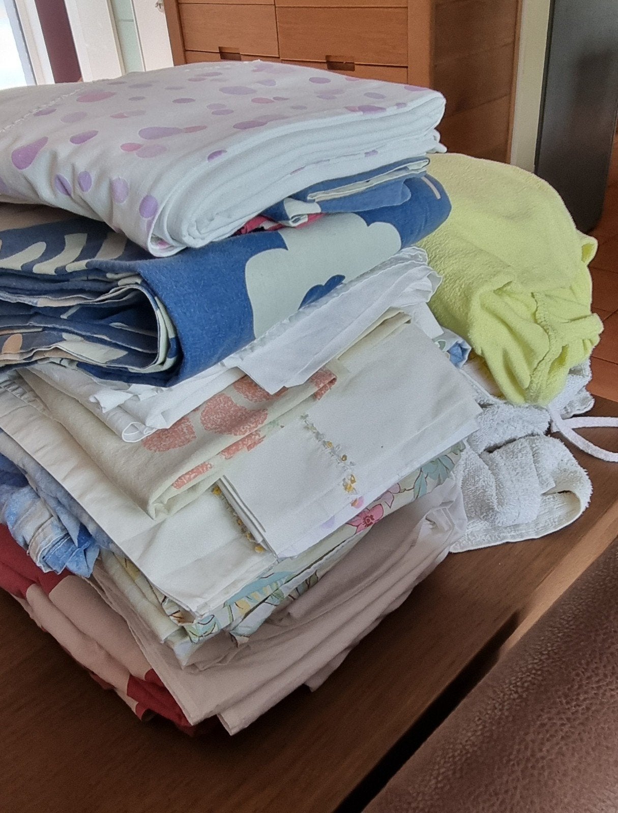 Lot de draps pour lits doubles en excellent état., Maison & Meubles, Enlèvement