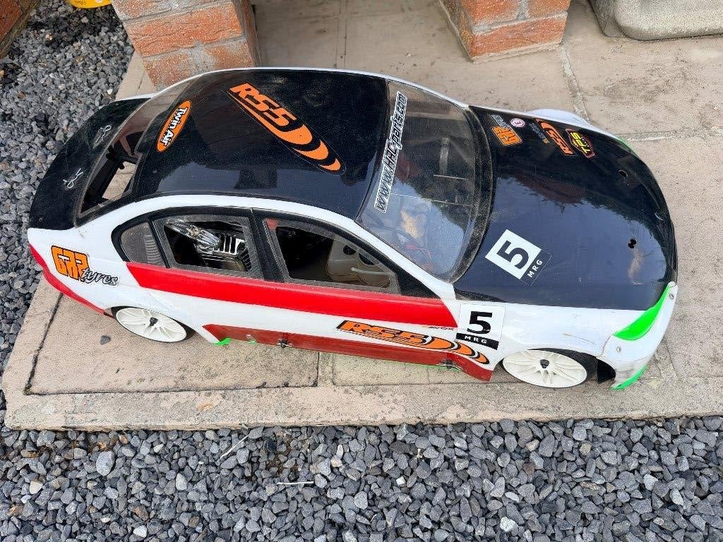1/5 bmw 2 takt, Hobby en Vrije tijd, Modelbouw | Radiografisch | Auto's, Benzine, Gebruikt, Verzenden, Auto onroad