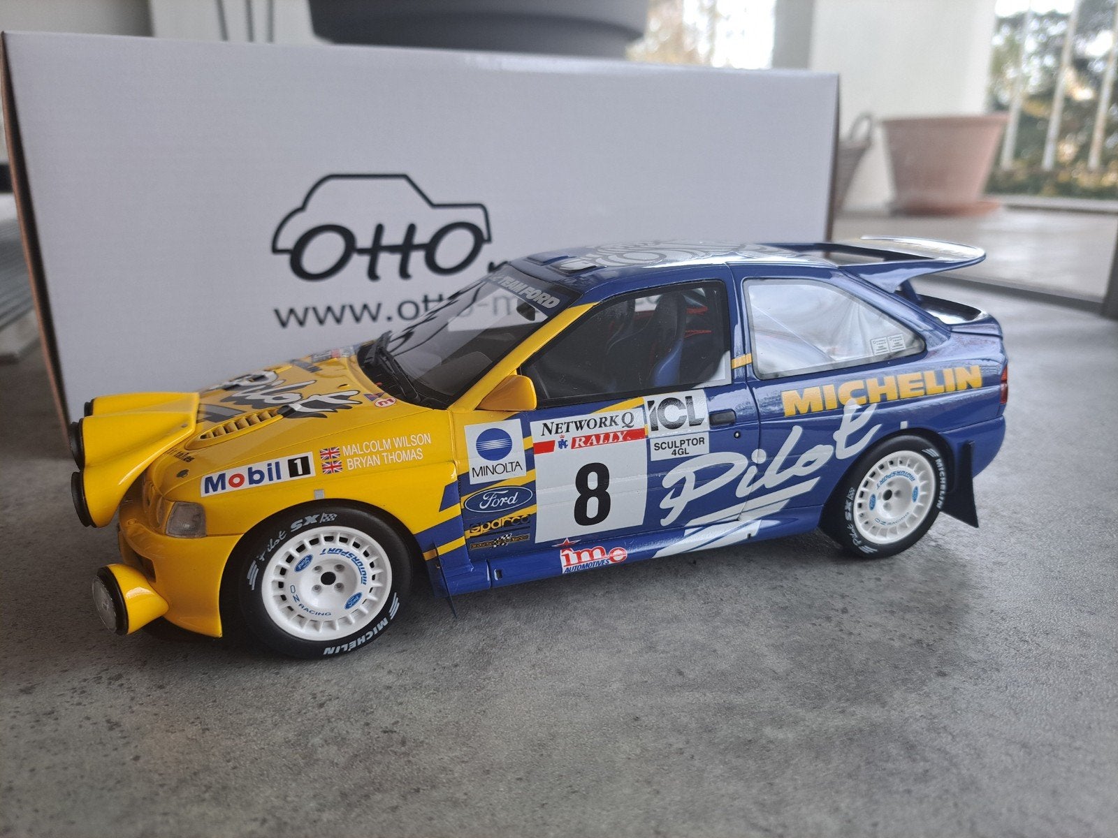 Ford Escort Michelin Cosworth Monte Carlo OT994 OTTO 1/18, Ophalen of Verzenden, Zo goed als nieuw, Auto, OttOMobile