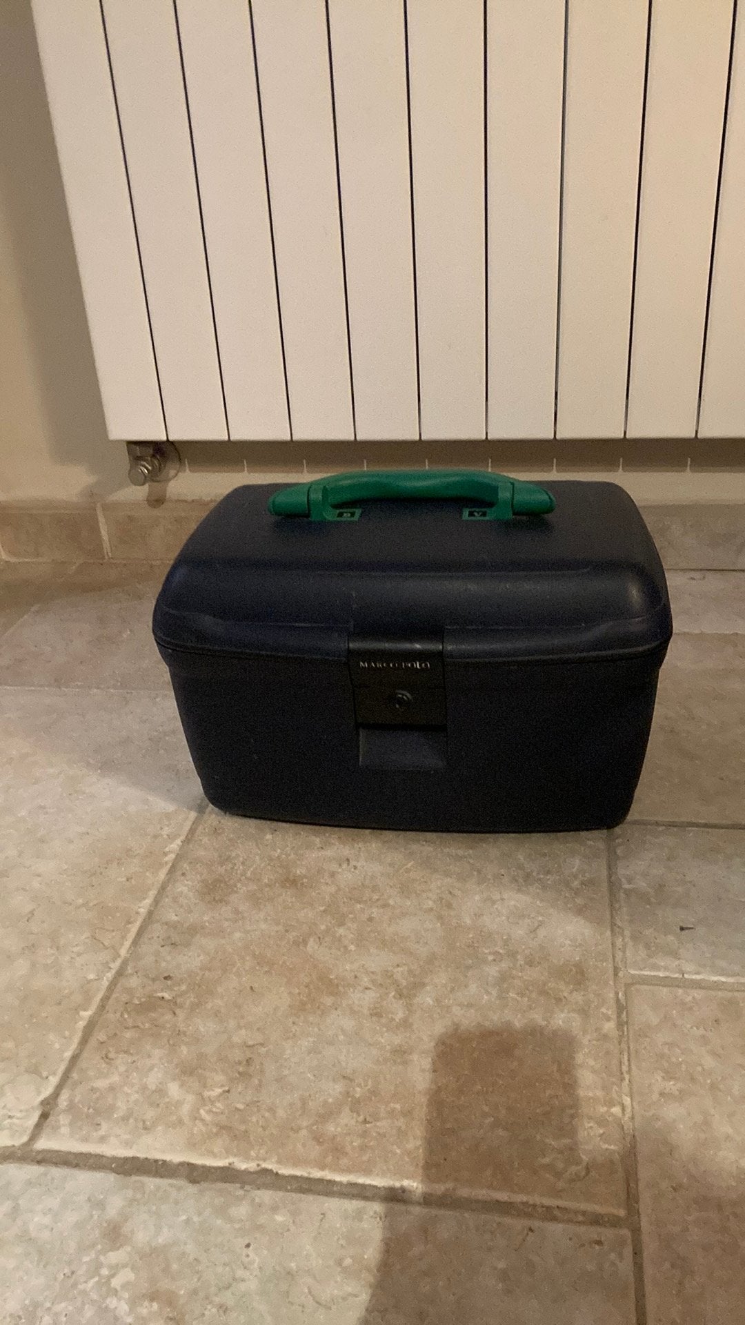 Beautycase, Handtassen en Accessoires, Ophalen, Gebruikt, Bruin, Met slot