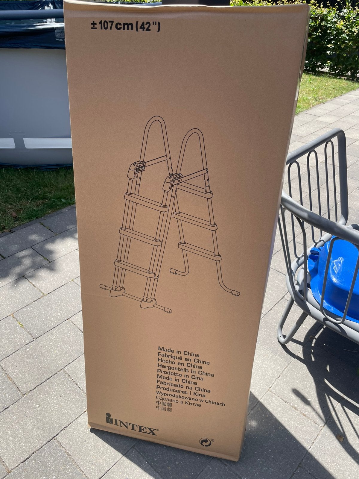 Intex zwembadtrap 107cm, Ophalen, Nieuw, Ladder