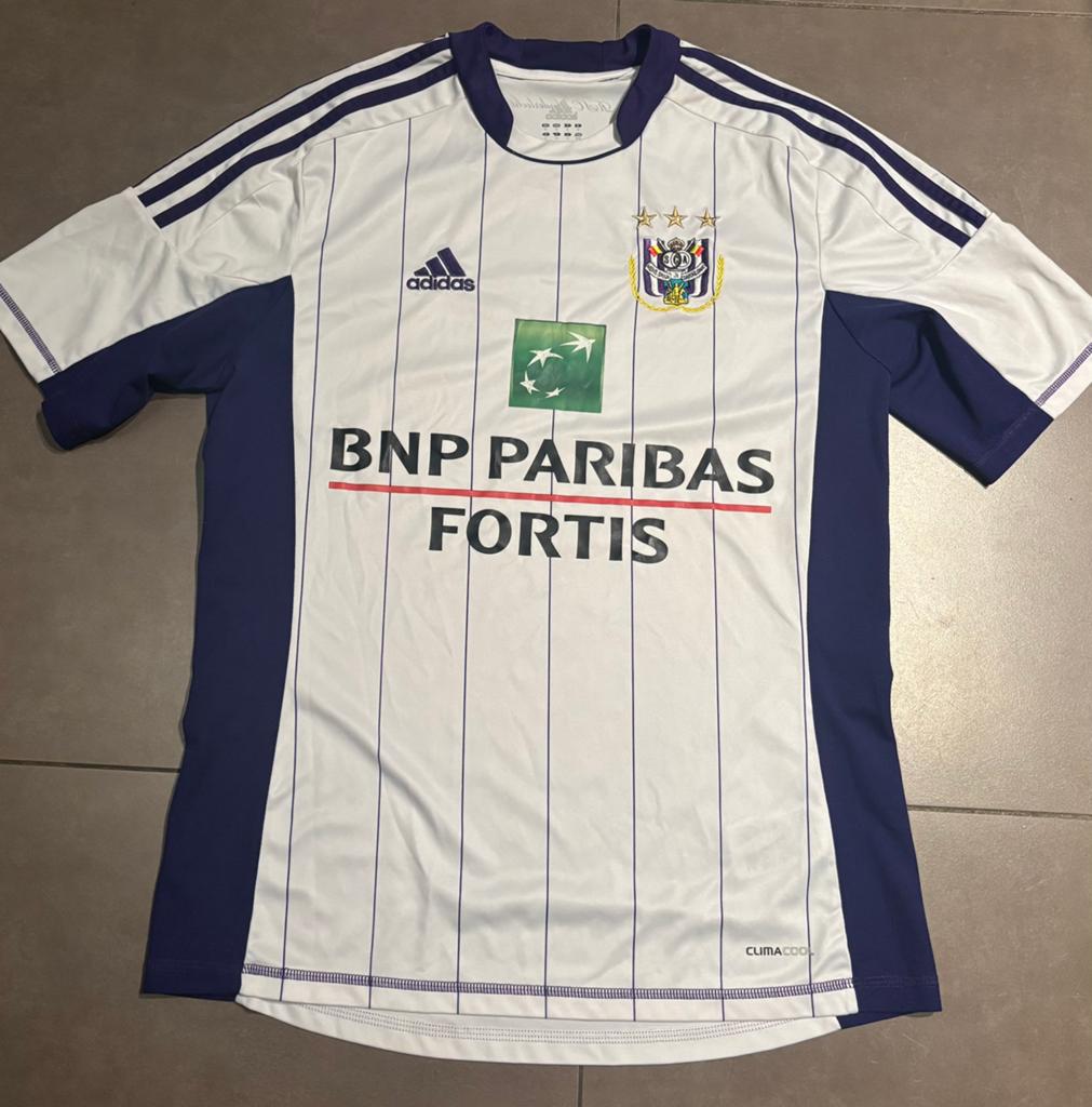 Maillot extérieur du RSC Anderlecht 2012-13, Collections, Enlèvement ou Envoi, Utilisé, Maillot