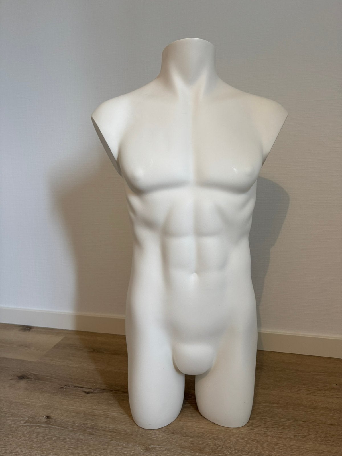 Witte etalagebuste / torso / heren / mannelijke paspop, Ophalen