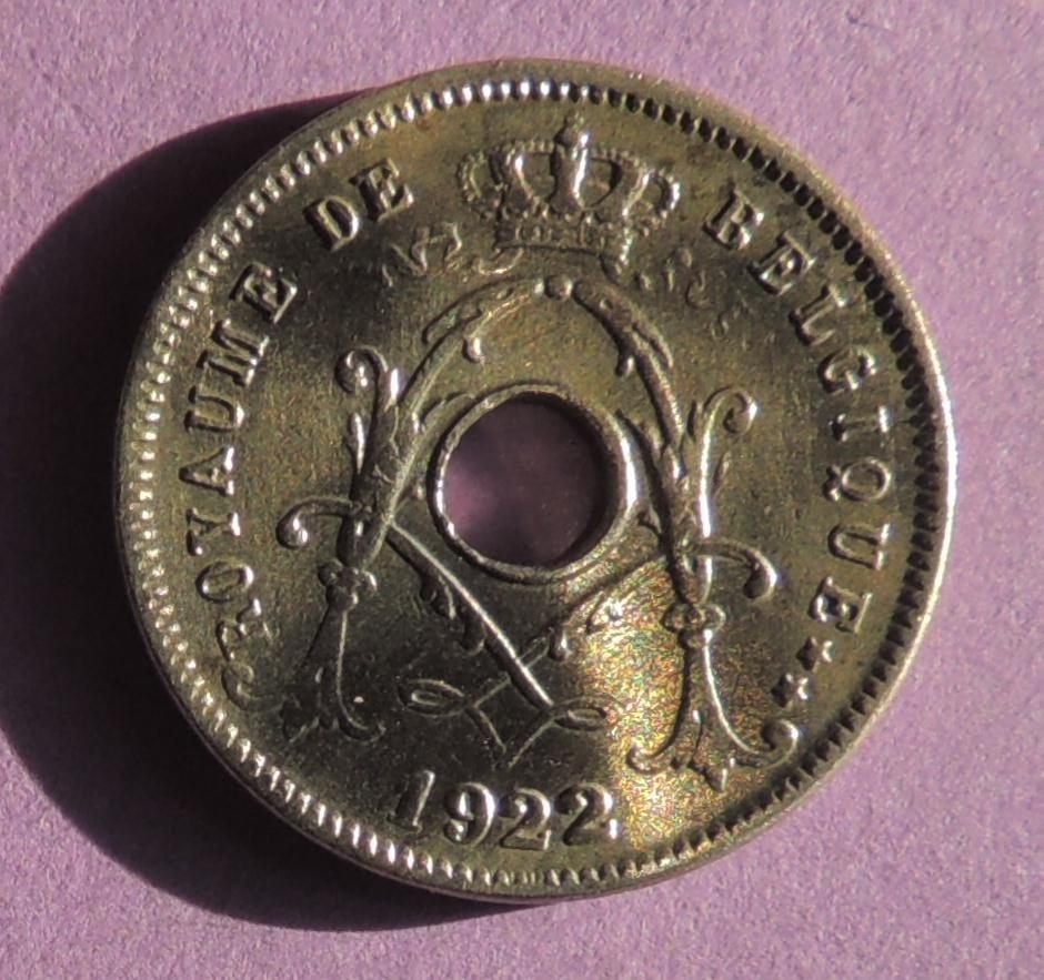 1922 5 centimes FR, Timbres & Monnaies, Monnaies | Belgique, Envoi, Métal, Monnaie en vrac