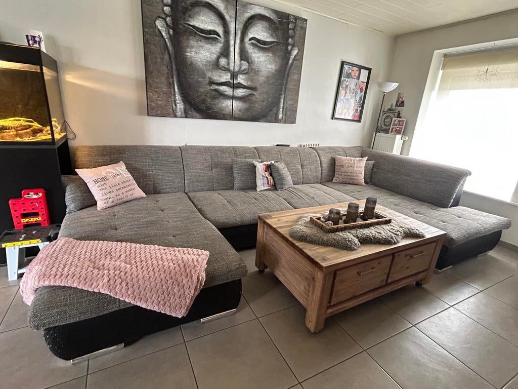 Grote zetel, Huis en Inrichting, Ophalen, Gebruikt, Leer