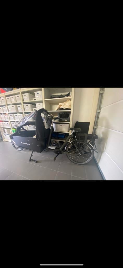 Elektrische bakfiets, Vélos & Vélomoteurs, Vélos | Vélos avec bac, Utilisé, Enlèvement