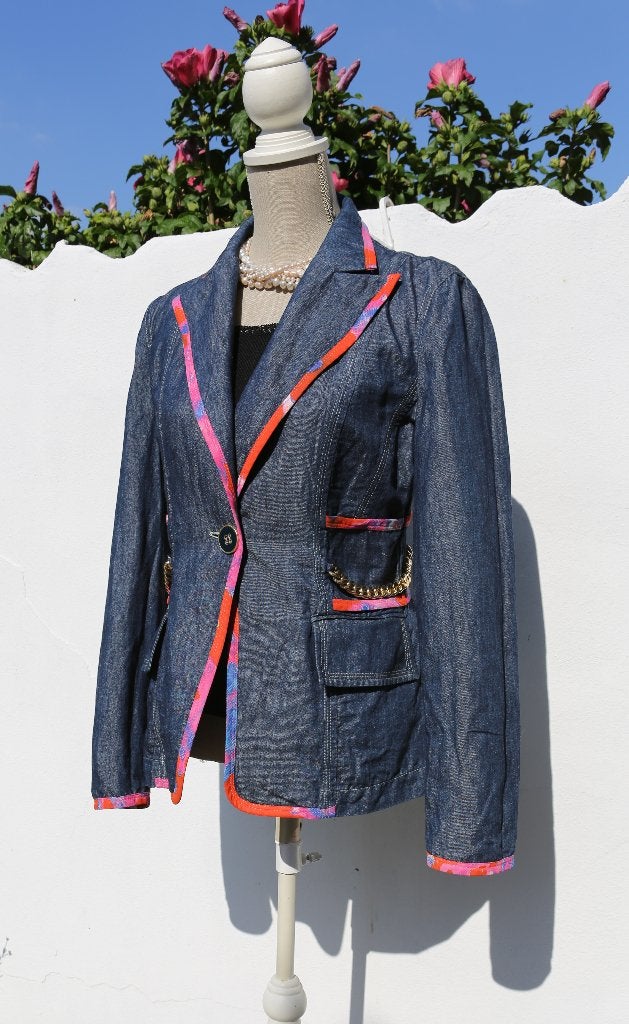 Magnifique blazer en jeans Féraud T40, Vêtements | Femmes, Féraud, Enlèvement ou Envoi, Comme neuf, Taille 38/40 (M)