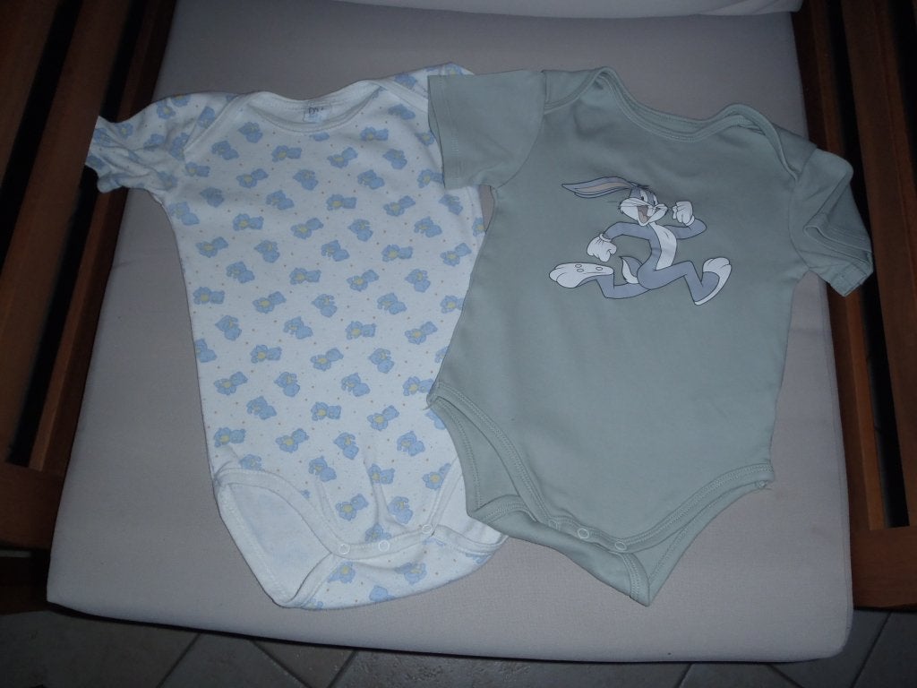 1 set van 2 rompers maat 80, Kinderen en Baby's, Ophalen of Verzenden, Zo goed als nieuw, Jongetje, Nacht- of Onderkleding