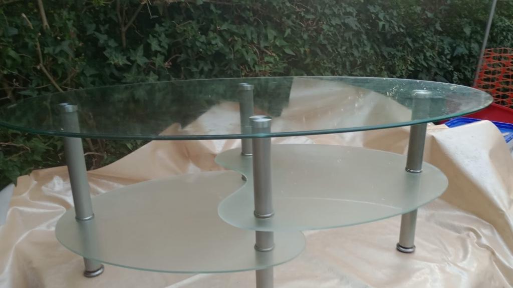 Table en verre, 100 à 150 cm, Moins de 50 cm, Verre, Enlèvement