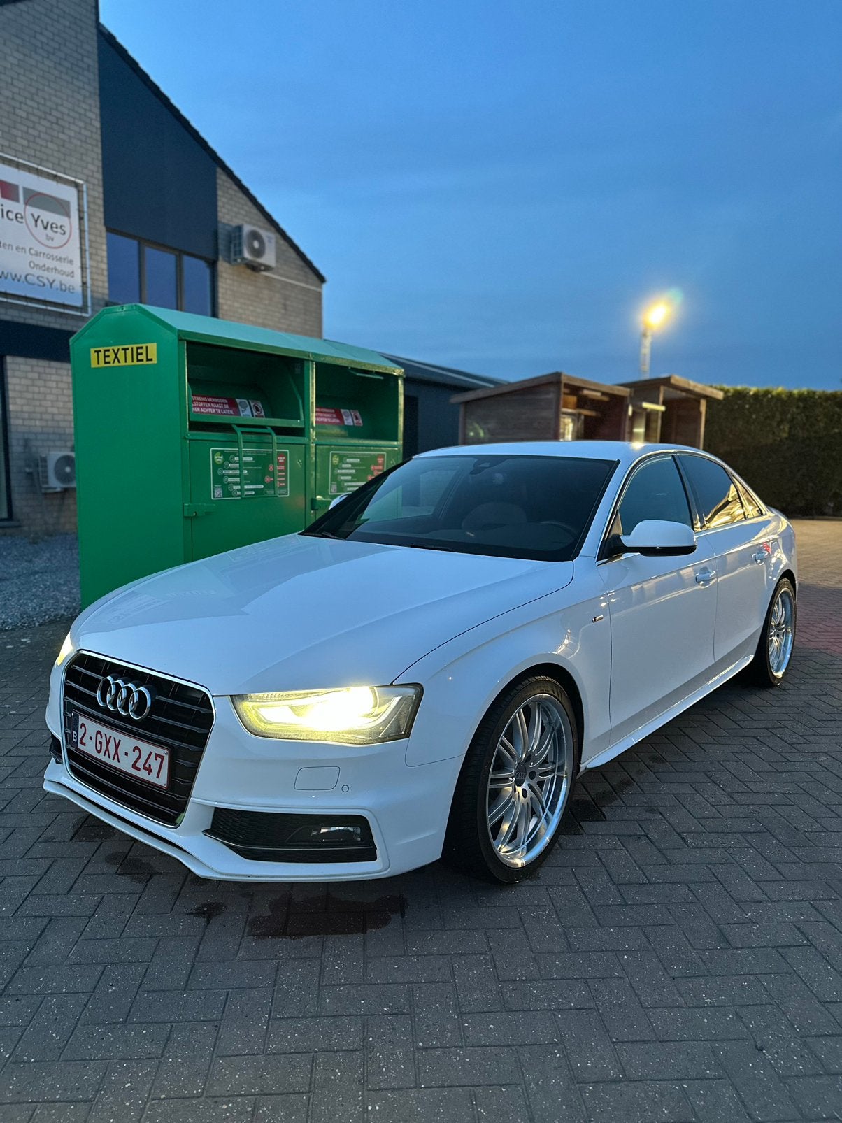 Audi a4 s line, Auto's, Zwart, Wit, 5 zetels, 5 deurs