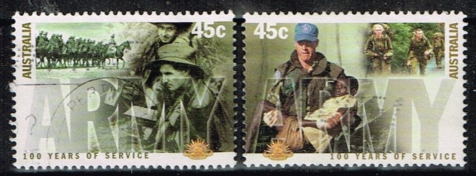 Timbres d'Australie - K5991 - armée, Envoi, Affranchi