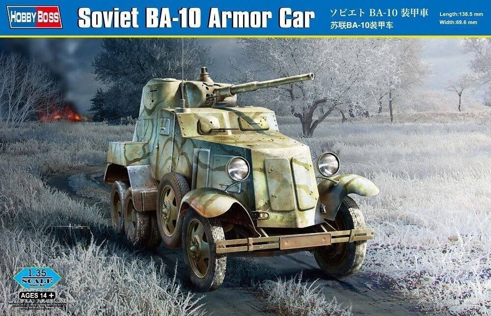 HOBBY BOSS 83840 SOVIET BA-10 ARMOR CAR échelle 1/35, Overige merken, Tank, 1:32 tot 1:50, Nieuw