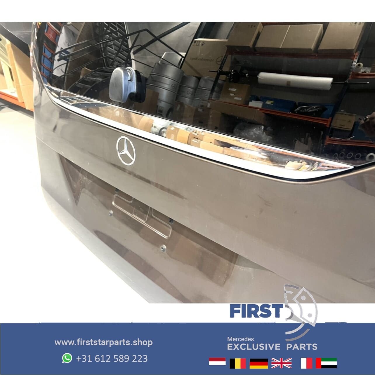 W447 V KLASSE ACHTERKLEP COMPLEET VIP WIT/ZWART/GRIJS/ZILVER, Gebruikt, -, Ophalen of Verzenden, Bumper