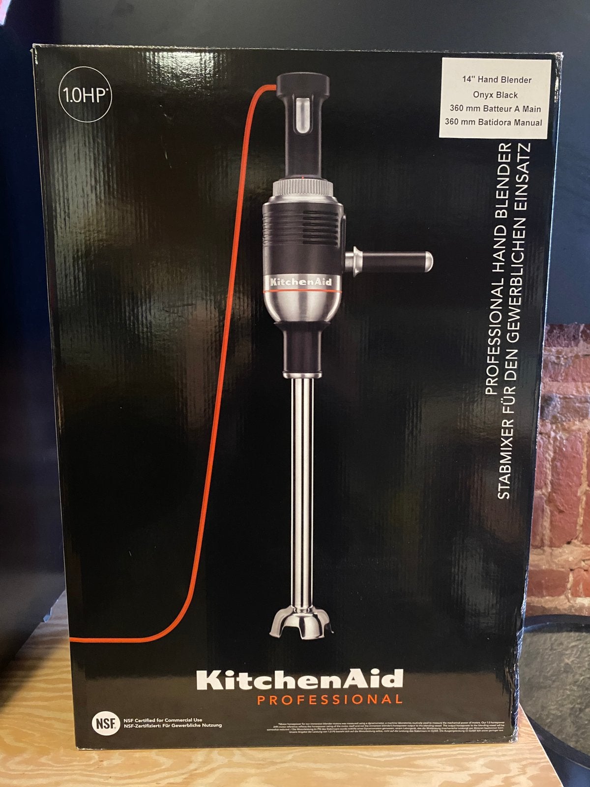 Mixeur plongeant professionnel KitchenAid (14" / 36 cm), Enlèvement, Utilisé, Autres types