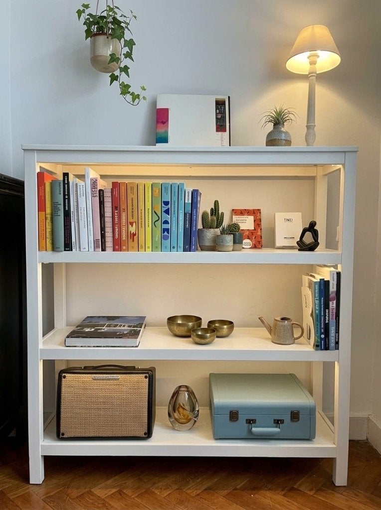 Etagère blanche en bois IKEA Hemnes, Maison & Meubles, Enlèvement, Utilisé, Étagère/rayonnage, Bois