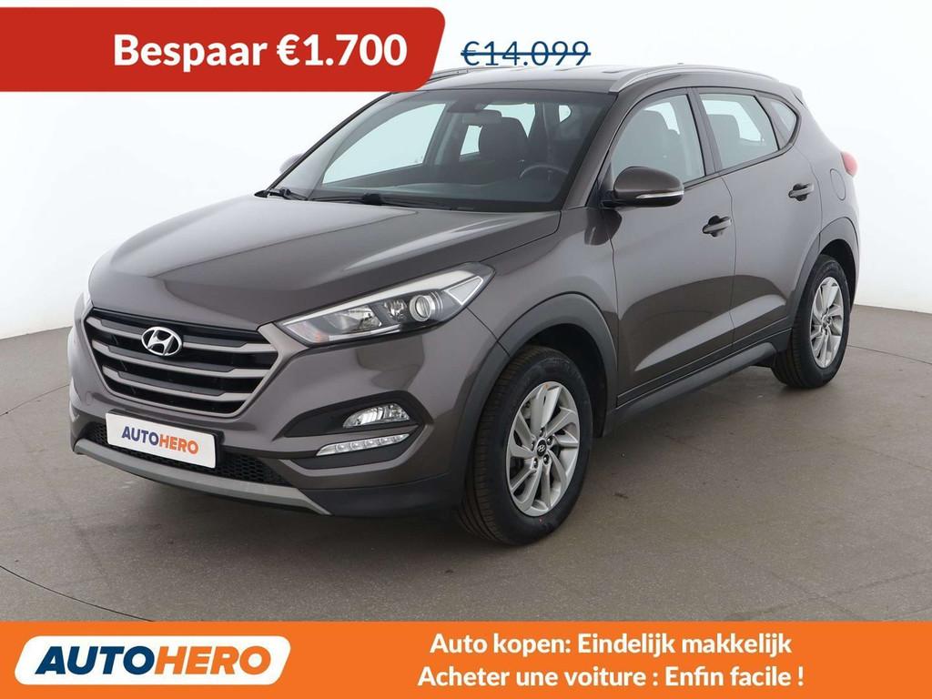 Hyundai Tucson 1.7 CRDi Trend blue 2WD (bj 2016), Auto's, Voorwielaandrijving, Stof, Gebruikt, Zwart